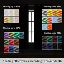 XZGB Aqua Curtains For Living Room Bedroom Light Blocking Window Curtains Triple Weave Room Darkening Curtain Panels Thermal Insulated Grommet Top 34X45 - Aqua - View 7
