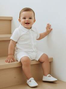 Baby Boys Bodysuits - White - View 4