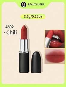 MAC Matte Lipstick, Smooth Texture, Matte Finish, Long-Lasting Color, Comfortable Application, #602 Chili Red, 3.5g/0.12oz - #602 Chili - View 1