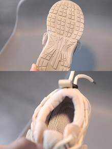 Los niños de doble malla zapatos deportivos femeninos un pie estribo zapatos casuales niños fondo suave zapatos individuales marea pops zapatos - Rosa - Ver 6