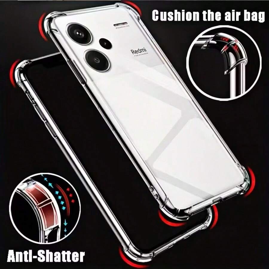 Funda de teléfono transparente anti-caída, adecuada para C71/15/15 Pro/GT 7/GT7 Pro/14 Pro/V 60 Pro/C75/14x/14 Pro+/V50s/Q3 5G/Narzo 70x/Narzo 70 Pro 5G/Narzo 70 5G y otros modelos de teléfono, funda protectora de teléfono