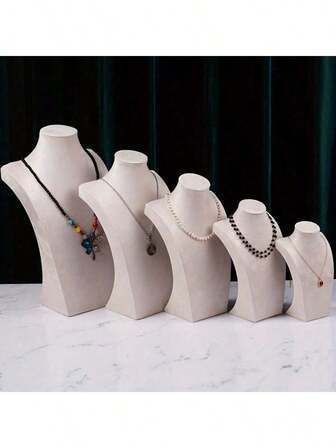 1 adet H şeklinde kolye sergileme tutucusu, mücevher saklama düzenleyicisi, kolye sergileme tutucusu, H şeklinde boyun insan formu kolye saklama rafı güneş seyahat serin, ev ve yaşam, mücevher kuleleri, hediye, rastgele stil