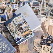 Scrapbooking Supplies Kit, Vintage Botanical Aesthetic Scrapbook Kit Bullet Junk Journal, Stationery, A6 Grid Notebook, Flower Journaling Supplies, Birthday Teen Women - 旅行 - 查看 7