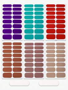 1pc Plain Nail Polish Strip, Pink Nails Multi-Colour Nail Stickers, Easy Manicure, Full Nail Kit Suitable For Ladies' Home DIY Nail Supplies - Multicolor - View 5