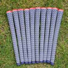 10pcs Enhanced Traction Natural Rubber Golf Grips - All Weather Performance - Standard/Midsize - Blue - View 4