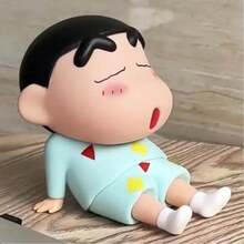 CRAYON SHINCHAN 1个可爱蜡笔小新桌面摆件，蜡笔小新懒洋洋的手机支架，塑料摆件，手机支架（略有瑕疵） - 彩色 - 查看 8