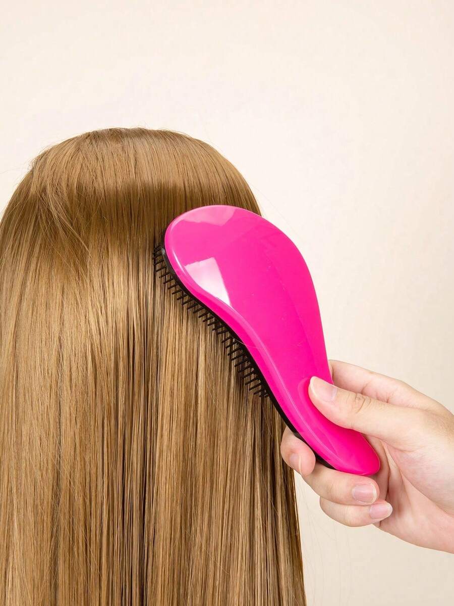 Detangling Brush, 1pc Anti-Knot Massage Comb, Beauty Tools, Hair Brush Set,Natural/Wavy/Curly/Coily/Wet/Dry/Oil/Thick/Straight/Long Hair Wet, Dry Hair Hair Brush Comb For Adults And Kids,Hair Brush,Comb,Hair Tools,Hair Products And Accessories For Barber Salon Beauty Travel Essentials,Back To School,Travel Holiday Essentials,Hair Accessories - Multicolor - View 1
