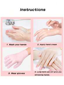 زوج من قفازات الترطيب للأيدي، لتليين وتقشير الجلد الجاف والمتشقق، أدوات العناية باليدين، من السيليكون الناعم والجل، لإصلاح البشرة، قابلة لإعادة الاستخدام، مناسبة للعناية باليدين، بيج/وردي، أدوات العناية، هدية، قفازات سيليكون ناعمة، قفازات ترطيب جل سبا، قفازات مرطبة بالصبار لإصلاح الجفاف، مقاس واحد يناسب الجميع، مثالية للترطيب المنزلي، قفازات ترطيب اليدين، هدية لأمي، عيد الأم، اكسسوارات السفر