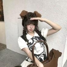 Cute Plush Dog Ears Hairpin Sweet Sister Girl Hair Accessories Headgear - 狗狗耳朵髮夾一對 - 查看 5