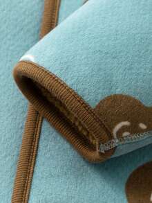 mini bala Kids Sherpa Jacket, Double-Sided Wear, Thick Warm Coat, 2025 Fall Winter - Green Coffee Color - View 7
