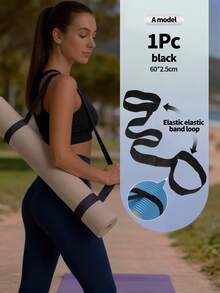 Yoga Mat Strap, Yoga Mat Carrier, Yoga Mat Holder, Yoga Mat Straps For Carrying, Yoga Mat Carrying Strap [MAT NOT Included] Stretching Band With Extra Thick & Comfy Delicate Texture, Adjustable Yoga Mat Carrier For Carrying Large Mats - Multicolor - View 6