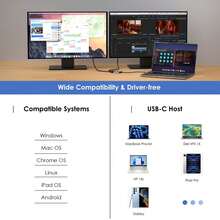 USB C To HDMI Docking Station,3-In-1 4K Adapter With 87W Power Delivery,Thunderbolt 3/4,Aluminum,Portable,Plug And Play,For Laptop/Desktop/Tablet/Phone/Projector.Office Supplies,Gaming Gadget - Silver - View 6