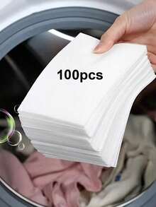 100/50pcs Colorfast Laundry Sheets, Household Washing Machine Color Absorbing Papers - Prevent Clothing Discoloration And Color Bleeding - Multicolor - View 5