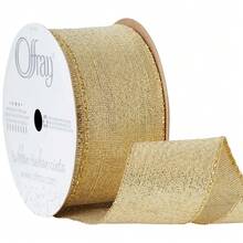 Gold Metallic Ribbon 1.5 Inch Wide 9 Feet Long 2 Pack Galena Shiny Decorative Ribbon - 1 - View 3