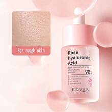 BIOAQUA 30ml玫瑰精華調理水透明質酸精華潤膚美白液-適用於乾燥,粗糙,皺紋的皮膚,日常護膚 - 無色 - 查看 5