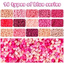 1 Box (3000pcs) 2.6mm Pink Tone Large Hole Mini Fuse Beads - DIY Jewelry Making, Pixel Art & Craft Mosaic Colorful Plastic Beads - Durable Crafting Supplies For Jewelry Designers