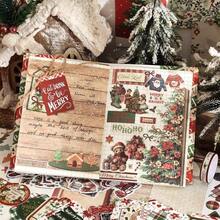 Scrapbooking Supplies Kit, Vintage Botanical Aesthetic Scrapbook Kit Bullet Junk Journal, Stationery, A6 Grid Notebook, Flower Journaling Supplies, Birthday Teen Women - 聖誕快樂,新年快樂 - 查看 6