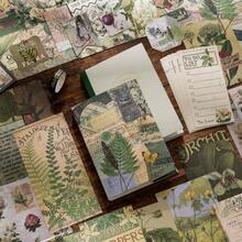 Scrapbooking Supplies Kit, Vintage Botanical Aesthetic Scrapbook Kit Bullet Junk Journal, Stationery, A6 Grid Notebook, Flower Journaling Supplies, Birthday Teen Women - Thuộc thực vật - Xem 8