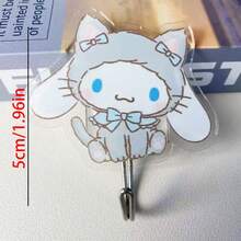 SANRIO 1个三丽鸥卡通亚克力墙钩，采用和等可爱设计，适用于卧室、浴室、玄关等场所，可悬挂饰品、毛巾、钥匙等，既美观又实用。 - 彩色 - 查看 15