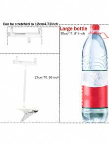 1pc New 360° Rotatable Flexible Coil Base Phone Holder With Camera Mount, Universal Bedside Stand For Smartphones, Home Security Cameras & Baby Monitors - Bracket - View 12