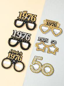 1套/6个黑色金色生日纸杯，2026限量版，生日元素设计纸杯，生日快乐纸杯，18/30/40/50/60/70岁生日派对装饰，生日派对用品，拍照道具，生日派对小礼物，生日礼物，生日装饰品，30/40/50/60岁生日派对用品 - 黑金生日 - 查看 6