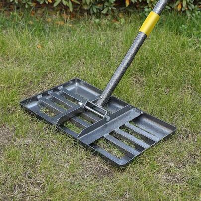 Lawn Leveling Rake17"x10" Lawn Leveler Tool for Lawns with 5FT Ergonomic Handle Heavy Duty Leveling Rakes for Lawns Yard Garden Golf Course Ease Level Soil Sand Dirt SurfacesGarden Rakes