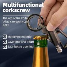 El encendedor de llavero infinito, ideal para amantes de la naturaleza: reutilizable, llavero múltiple, abridor de botellas. Impermeable, Portátil-Ideal para Camping, Senderismo, BBQ, Supervivencia, Aventuras de Ligniting (1Pc) - Gris-1 - Ver 5