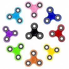 Metal Electroplated Tri-Spinner Long Spin Metal Bearing Upgraded Electroplated Version Adult Stress Relief Metal Texture Colorful Finger Spinner Birthday Gift Holiday Gift Perfect Gift Present - Multicolor - View 5