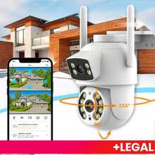 Câmera De Segurança a Prova de água Lente Dupla APP ICSEE IP66 Camera IP WiFi 360 Sensor Visão Noturna Externa - 3 Unidade ICSEE - Visão 3