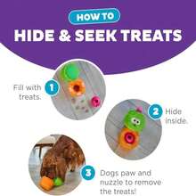 Outward Hound By Nina Ottosson Snack Palz Interactive Plush Dog Puzzle With Treat Ball, Cactus, Green - ColorA - View 4