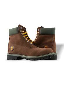 Timberland 6英寸磨砂皮男士靴，透气吸汗保暖防风轻便耐穿，易于清洗，装饰性强，适合户外日常穿着，棕色 TB0A2CX8 - 棕色 - 查看 6