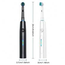 Hailicare Rotating Electric Toothbrush For Adults 5 Modes Rechargeable Electric Toothbrush With 4 Replacement Heads Deep Clean Whitening Teeth 2-Minute Smart Timer Rotation Toothbrush Can Be Given As Christmas Gifts To Parents And Friends - Multicolor - View 10