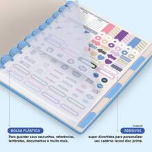 Disco Notebook + Iscool Hardcover 140 Sheets Smart Solid Colors - Light Blue - View 4