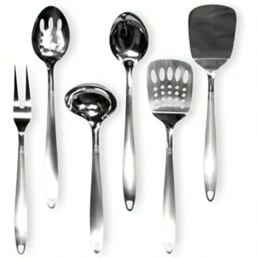 Chef Craft 10210 1 pieza, acero inoxidable sólido, , Plateado, 6, 1(Set) - Multicolor - Ver 1