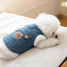 Hundegeschirr-Kleidung für Teddy & kleine/mittlere Hunde (Hinweis: Neue und alte Stile werden zufällig versendet) - Blau - Übersicht 8