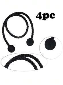 1pc/2pcs/4pcs Polyester Braided Curtain Tie Backs, Multiple Colors & Sizes Available, For Curtain Fixing And Decoration - Multicolor - View 32