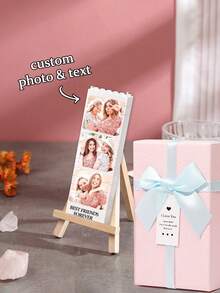 1pc Personalized Photo Puzzle Blocks, Birthday Photo Collage, Friend Photo Puzzle Blocks Photo Gift, For Best Friend. Customizable Photo And Text Gift. We Combine Puzzle And Building Block Gameplay To Create A Unique Keepsake.