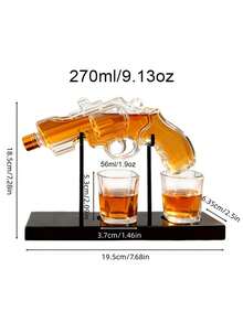 Decanters - 1 Whiskey Decanter + 2 Wine Glasses - View 3