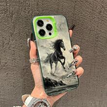 Running Horse Design Phone Case Compatible With 17 16 15 14 13 12 11 Pro/ Max/Plus, Anti-Drop And Shockproof Back Protection, Case Compatible With 17 Pro Max, 17 Pro, 17, 16 Pro Max - Pink6 - View 11