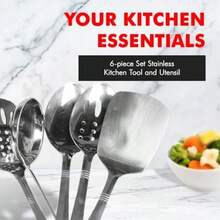 Chef Craft 10210 1 pieza, acero inoxidable sólido, , Plateado, 6, 1(Set) - Multicolor - Ver 2