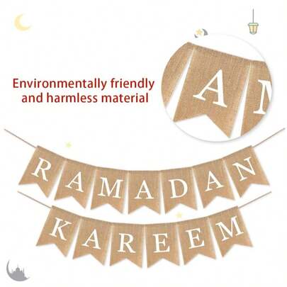 Biểu ngữ Eid Mubarak Trang trí tiệc Mubarak Đồ dùng trang trí tiệc Ramadan (Ramadan Kareem)