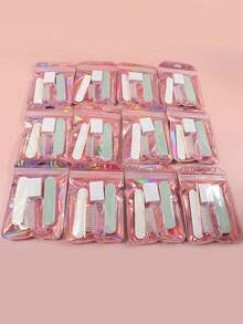 Nail Art Tool Kit, Mini Nail File, Buffing Pad And Stick- Odorless For DIY Jewelry Polishing And Nail Care,Acrylic Nail Brush, Soft Nail Art Manicure Pedicure Brush For Remove Dust Cleaning - Multicolor - View 4