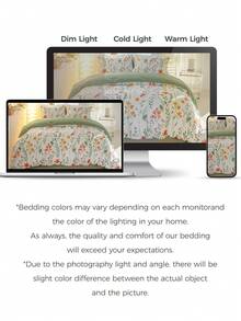 3pcs/Set Floral Pattern Duvet Cover Set(1 Duvet Cover & 2 Pillowcase)Soft And Skin-Friendly Duvet Cover Bedding Set For Home, All Season Bed Sheets Set