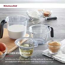 KitchenAid KQ298OSOBA Gourmet - Juego de 3 jarras medidoras, ónix(Onyx) - Multicolor - Ver 3