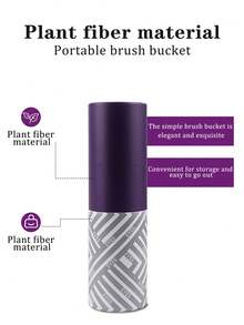 8 قطع مجموعة فرش مكياج احترافية - فرش ناعمة نباتية مع فرشاة كونسيلر/ظلال العيون/الطيات، أدوات تجميل فاخرة بلون بنفسجي محمولة للمناسبات اليومية/الحفلات في فصلي الخريف والشتاء لإطلالة عيون مميزة، مجموعة فرش، طقم فرش مكياج، طقم مكياج كامل، مجموعة فرش مكياج، طقم مكياج كامل، طقم فرش، مجموعة فرش مكياج، طقم هدايا مكياج - ارجواني بنفسجي - مشاهدة 4