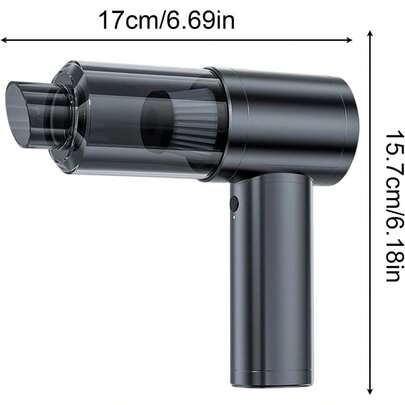 SUITU Wireless Car Vacuum Cleaner | Brushless High-Power Dust Extractor | Three-Speed Adjustable Mini Car Blower | Handheld Home Vacuum Cleaner | Dual-Use Inflator | Equipped With 7.4v 2000mah Lithium-Ion Rechargeable Battery | Suitable For Cars | Homes | Offices | Camping | Computer Keyboard & Laptop Cleaning Tool