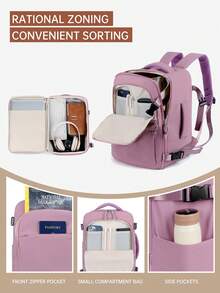 Myco Vacuum Compression Travel Backpack, Carry-On Approved, Includes Manual Air Pump, 51% More Capacity With Vacuum Compression, Fits In Suitcase, Vacuum Compression Backpack, Airplane Travel Backpack, Air Cushion Travel Bag, Vacation Travel Bag - Multicolor - View 5