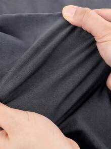 Men's Ultra-Soft Thermal Underwear Set With Long Sleeves And Pants, Featuring A Brushed Interior - 深灰色 - 查看 6