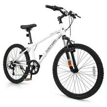 Lifezeal 20/24 Inch Kids Mountain Bike For Boys Girls Aged 8+ Years Old With Suspension Fork White/Black/Navy/Blue - trắng - Xem 10