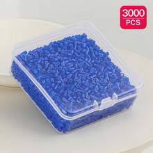 3000 hạt nhựa dẻo mini trong suốt 2.6mm, dạng ghép hình pixel, hạt sắt nung chảy, chất lượng cao, quà tặng thủ công tự làm, hoàn hảo cho Giáng sinh, Halloween và các dịp lễ khác. - Đậu - Xem 23